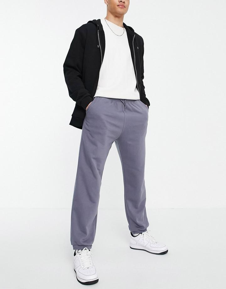 Weekday Standard Coordinating Sweatpants In Dark Blue-blues