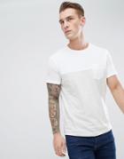 Jack & Jones Cut & Sew Pocket T-shirt - White