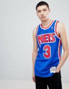 Mitchell & Ness Nba New Jersey Nets Swingman Tank In Blue - Blue