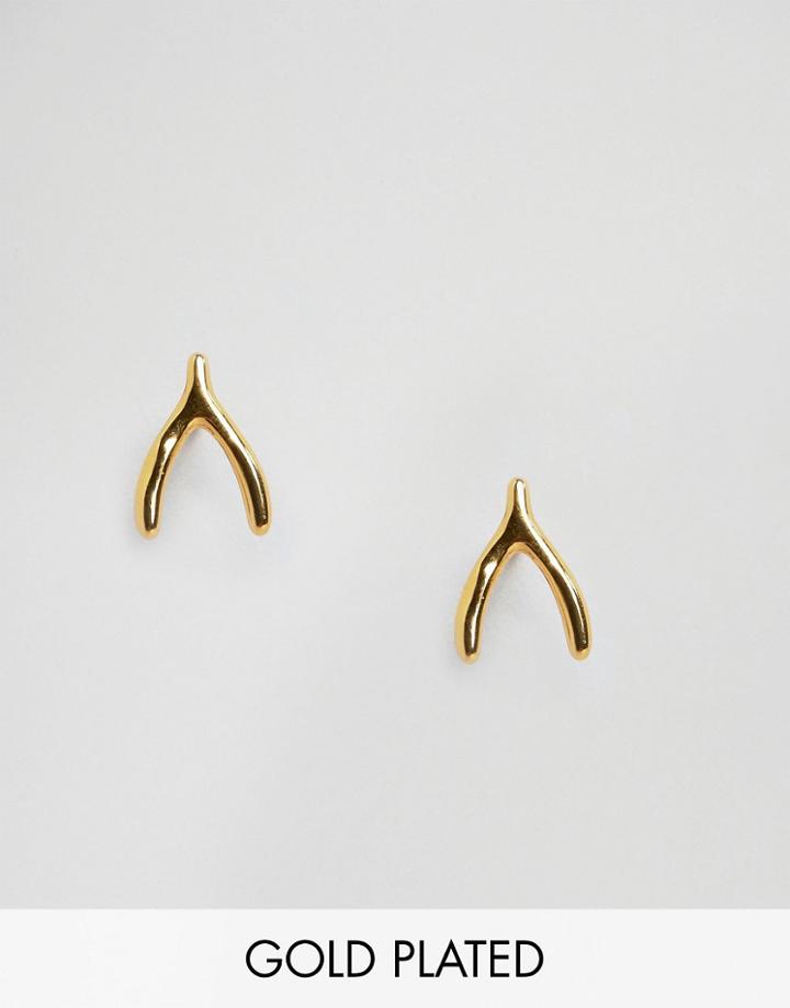 Gorjana Wishbone Studs - Gold