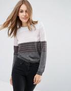Asos Sweater In Metallic Stripe - Multi