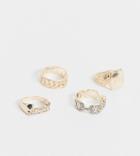 Reclaimed Vintage Inspired Old School Chunky Gold Ring Multi Pack