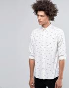Cheap Monday Air Shirt Small Tally All Over White - White