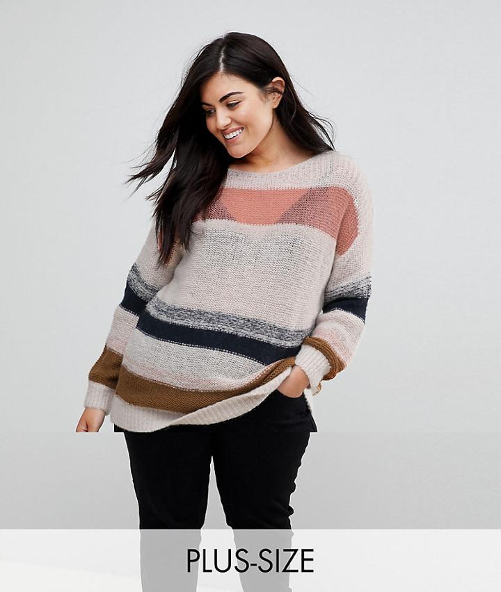 Junarose Stripped Knit Sweater - Multi
