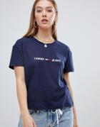 Tommy Jeans Boxy Logo T-shirt - Black