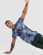 Adidas Training Id Tie Dye T-shirt In Blue-gray