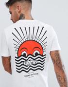 Friend Or Faux Horizon Back Print T-shirt - White