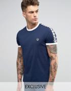 Fred Perry Sports Authentic Crew Neck T-shirt In Blue - Blue