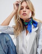 Mango Bold Printed Scarf In Multi - Multi