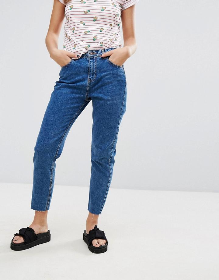 Pull & Bear Mom Jean - Blue