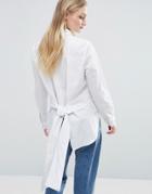 Adpt Rex Tie Back Shirt - White