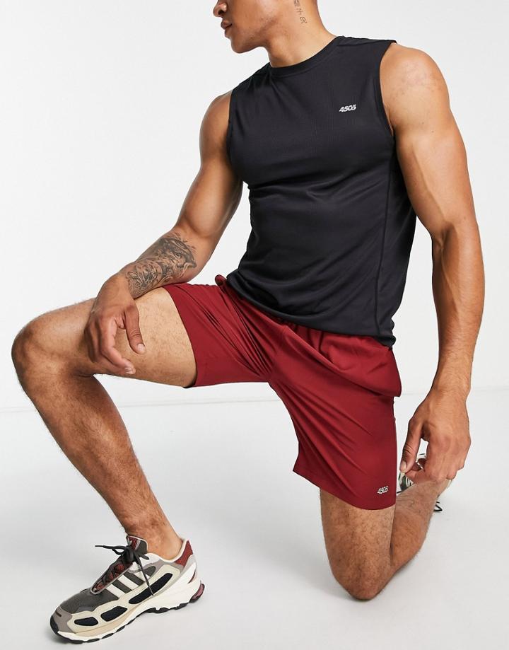 Asos 4505 Icon Training Sleeveless Tank With Quick Dry In Black-green