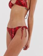 Vero Moda Snake Bikini Bottoms - Multi