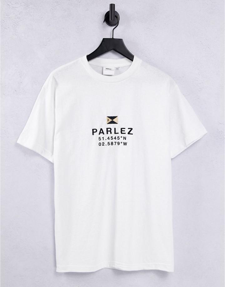 Parlez Prospect Printed T-shirt In White