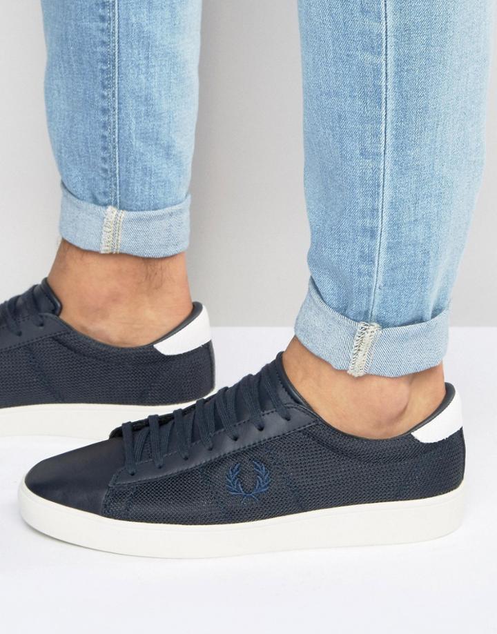 Fred Perry Spencer Mesh Sneakers - Blue