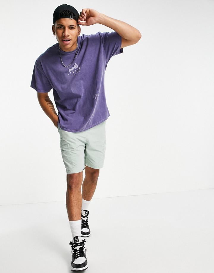 Topman London Scope T-shirt In Purple