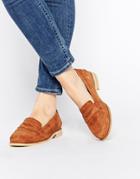 Asos Mars Suede Loafers - Tan