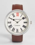 Newgate Brown Leather Strap Watch - Brown