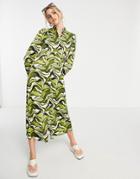 Y.a.s Wavy Printed Midi Dress-multi