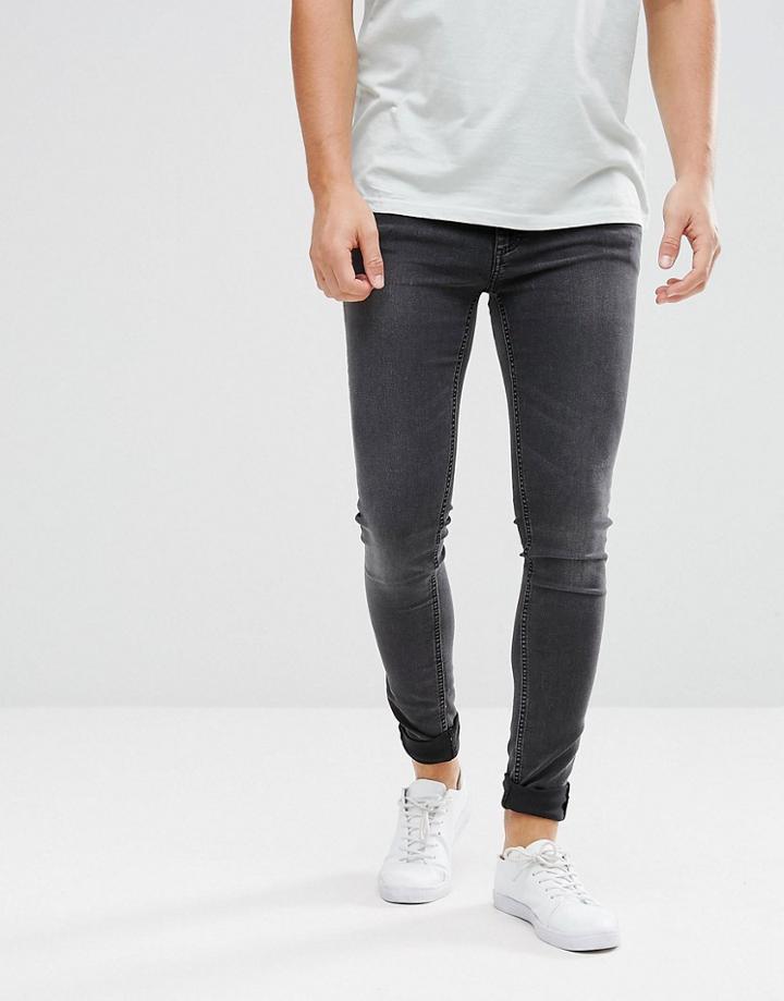 Cheap Monday Him Spray Super Skinny Jeans Crush Gray - Gray