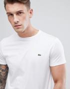 Lacoste Logo Pima Cotton T-shirt In White