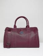 Peter Werth Etched Carryall In Burgundy - Red