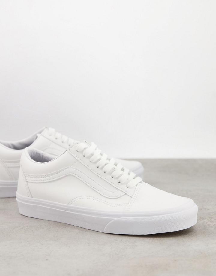 Vans Old Skool Classic Sneakers In Triple White