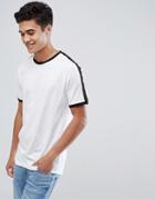 Only & Sons Ringer T-shirt With Arm Stripe - White