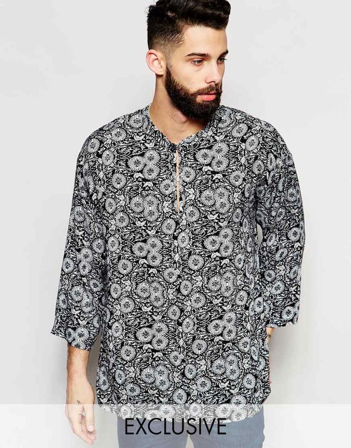 Reclaimed Vintage 70s Shirt In Regular Fit - Black