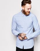 Dr Denim Pete Regular Fit Shirt Oxford - Blue