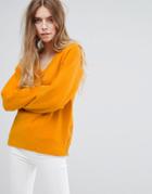 Vila Round Neck Sweater - Yellow