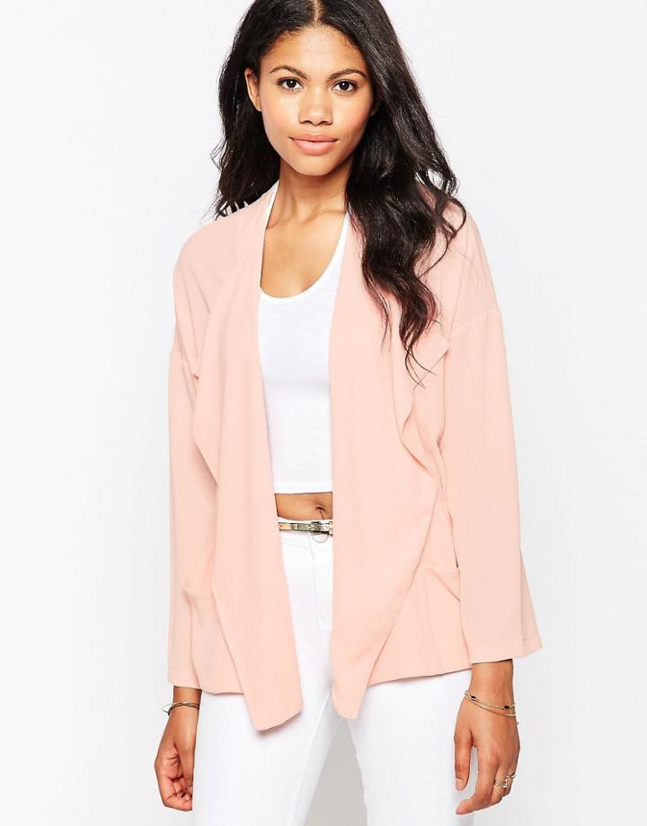 Love Woven Soft Jacket - Blush