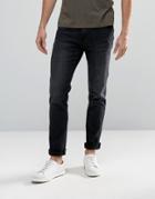 Waven Skinny Jeans In Charcoal Black - Black