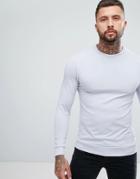 Asos Lightweight Muscle Sweatshirt - Gray