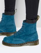 Dr Martens 1460 8 Eye Suede Boots - Blue