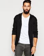 Asos Longline Knitted Parka In Charcoal - Charcoal
