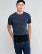 Another Influence Hem Panel T-shirt - Navy