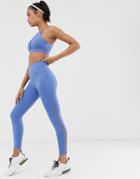 Nike Training Lattice Leggings In Blue