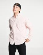 New Look Long Sleeve Oversized Cord Shirt In Pink