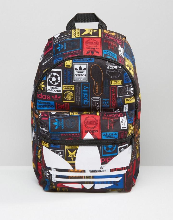 Adidas Originals Backpack With Logo Print Az0280 - Multi