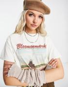 Vintage Supply Flower Market Print T-shirt In White
