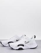 Nike Training Superrep Go 2 Sneakers In White And Black