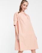 Native Youth A Line Dress In Peach-pink