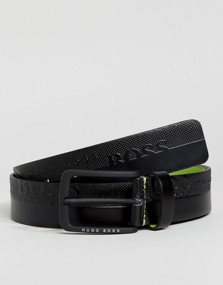 Boss Green By Hugo Boss Logo Belt Black - Black