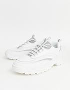 Asos Design Sneakers In White With Reflective Panels And Chunky Sole - White