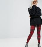 Asos Petite Legging In Check Print - Multi