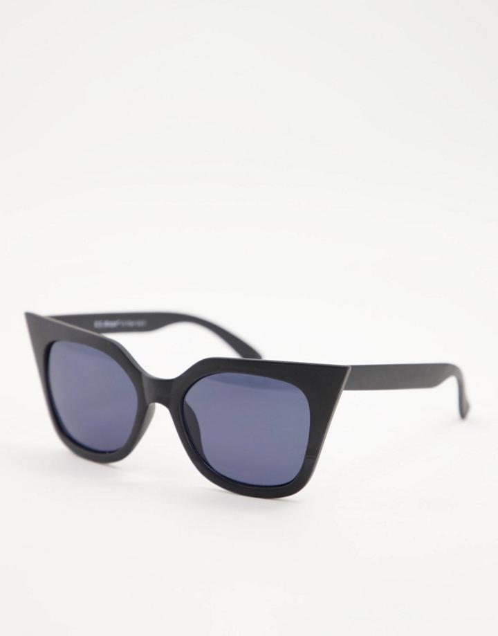 Aj Morgan Womens Cat Eye Sunglasses In Matte Black