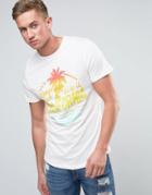 Wetts Carlfornia Print T-shirt - White