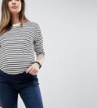 Asos Design Maternity Rivington High Waisted Jeggings In Vivienne Dark Wash With Under The Bump Waistband - Blue