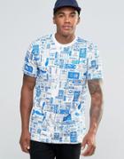 Adidas Originals Graphic Logo T-shirt In Blue Az1137 - Blue